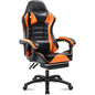 Ergonomic Reclining Gaming Chair with Footrest for Adults - PU Leather Office and Video Game Chair