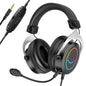 FIFINE Gaming Headset with Line Control/Detachable Mic with 3.5mm Over-ear Headphone