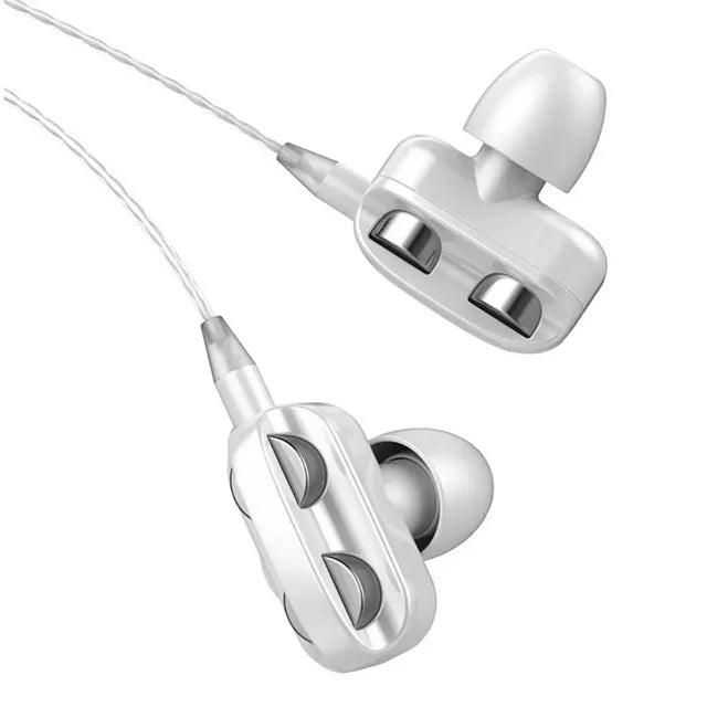 In-Ear Stereo Sleep Earphones with Mic, 3.5mm Wired Bass Sport Earbuds