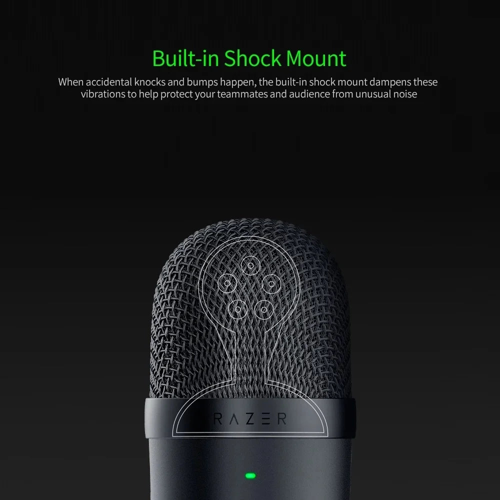 Razer Seiren Mini USB Condenser Microphone Ultra-compact Streaming Microphone.