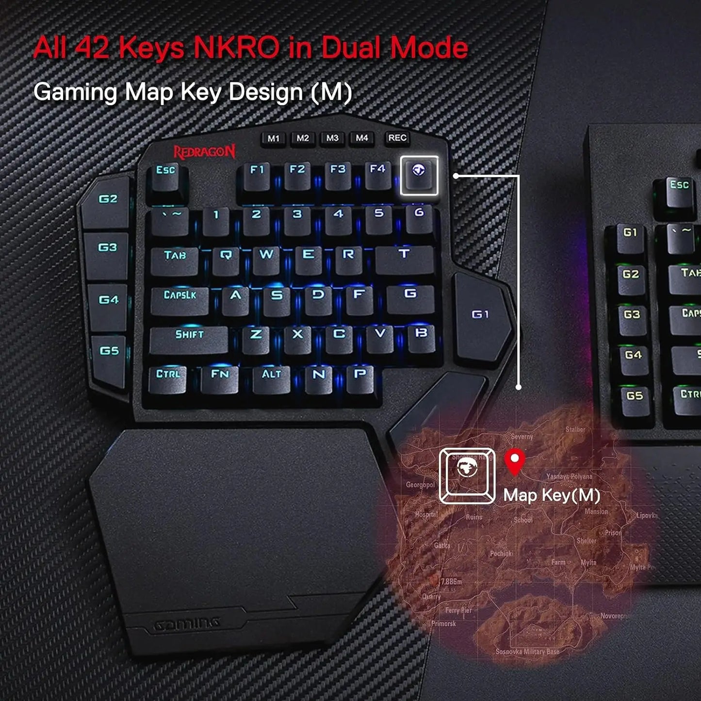 Redragon K585 PRO Wireless One-Handed Mechanical Keyboard